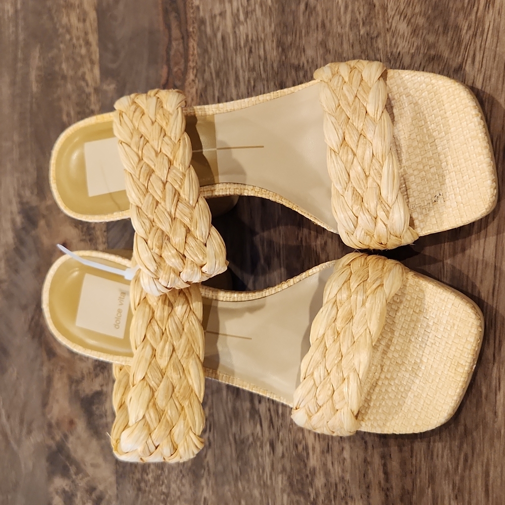 Dolce Vita Raffia Heeled Sandals
